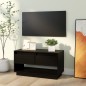 vidaXL TV-Schrank Schwarz 74x34x40 cm Massivholz Kiefer vidaXL TV-Schrank Schwarz 74x34x40 cm Massivholz Kiefer
