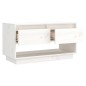 vidaXL TV-Schrank Weiß 74x34x40 cm Massivholz Kiefer vidaXL TV-Schrank Weiß 74x34x40 cm Massivholz Kiefer
