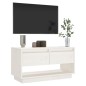 vidaXL TV-Schrank Weiß 74x34x40 cm Massivholz Kiefer vidaXL TV-Schrank Weiß 74x34x40 cm Massivholz Kiefer