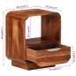 vidaXL Nachttisch mit Schublade Massivholz 40 x 30 x 50 cm vidaXL Nachttisch mit Schublade Massivholz 40 x 30 x 50 cm