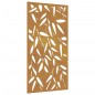 vidaXL Garten-Wanddeko 105x55 cm Cortenstahl Bambusblatt-Design vidaXL Garten-Wanddeko 105x55 cm Cortenstahl Bambusblatt-Design