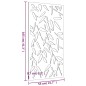 vidaXL Garten-Wanddeko 105x55 cm Cortenstahl Bambusblatt-Design vidaXL Garten-Wanddeko 105x55 cm Cortenstahl Bambusblatt-Design