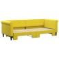 vidaXL Tagesbett Ausziehbar Gelb 80x200 cm Samt vidaXL Tagesbett Ausziehbar Gelb 80x200 cm Samt