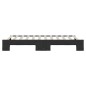 vidaXL Tagesbett Ausziehbar Schwarz 100x200 cm Stoff vidaXL Tagesbett Ausziehbar Schwarz 100x200 cm Stoff