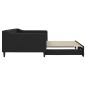 vidaXL Tagesbett Ausziehbar Schwarz 100x200 cm Stoff vidaXL Tagesbett Ausziehbar Schwarz 100x200 cm Stoff