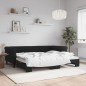 vidaXL Tagesbett Ausziehbar Schwarz 90x200 cm Samt vidaXL Tagesbett Ausziehbar Schwarz 90x200 cm Samt