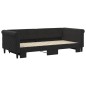 vidaXL Tagesbett Ausziehbar Schwarz 90x200 cm Samt vidaXL Tagesbett Ausziehbar Schwarz 90x200 cm Samt