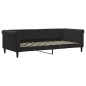 vidaXL Tagesbett Ausziehbar Schwarz 90x200 cm Samt vidaXL Tagesbett Ausziehbar Schwarz 90x200 cm Samt