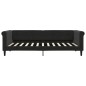 vidaXL Tagesbett Ausziehbar Schwarz 90x200 cm Samt vidaXL Tagesbett Ausziehbar Schwarz 90x200 cm Samt