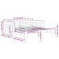 vidaXL Tagesbett Ausziehbar Hellgrau 90x190 cm Samt vidaXL Tagesbett Ausziehbar Hellgrau 90x190 cm Samt