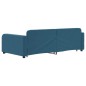 vidaXL Tagesbett Ausziehbar Blau 100x200 cm Samt vidaXL Tagesbett Ausziehbar Blau 100x200 cm Samt