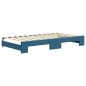 vidaXL Tagesbett Ausziehbar Blau 100x200 cm Samt vidaXL Tagesbett Ausziehbar Blau 100x200 cm Samt
