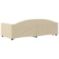 vidaXL Tagesbett Ausziehbar Creme 90x200 cm Stoff vidaXL Tagesbett Ausziehbar Creme 90x200 cm Stoff