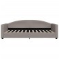 vidaXL Tagesbett Ausziehbar Taupe 100x200 cm Stoff vidaXL Tagesbett Ausziehbar Taupe 100x200 cm Stoff