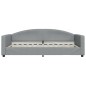 vidaXL Tagesbett Ausziehbar Hellgrau 100x200 cm Stoff vidaXL Tagesbett Ausziehbar Hellgrau 100x200 cm Stoff