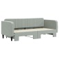 vidaXL Tagesbett Ausziehbar Hellgrau 80x200 cm Samt vidaXL Tagesbett Ausziehbar Hellgrau 80x200 cm Samt