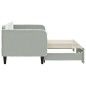 vidaXL Tagesbett Ausziehbar Hellgrau 80x200 cm Samt vidaXL Tagesbett Ausziehbar Hellgrau 80x200 cm Samt