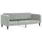 vidaXL Tagesbett Ausziehbar Hellgrau 80x200 cm Samt vidaXL Tagesbett Ausziehbar Hellgrau 80x200 cm Samt