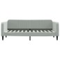 vidaXL Tagesbett Ausziehbar Hellgrau 80x200 cm Samt vidaXL Tagesbett Ausziehbar Hellgrau 80x200 cm Samt