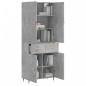 vidaXL Highboard Betongrau 69,5x34x180 cm Holzwerkstoff vidaXL Highboard Betongrau 69,5x34x180 cm Holzwerkstoff