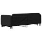 vidaXL Tagesbett Ausziehbar Schwarz 90x200 cm Stoff vidaXL Tagesbett Ausziehbar Schwarz 90x200 cm Stoff