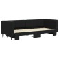 vidaXL Tagesbett Ausziehbar Schwarz 80x200 cm Samt vidaXL Tagesbett Ausziehbar Schwarz 80x200 cm Samt