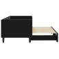 vidaXL Tagesbett Ausziehbar Schwarz 80x200 cm Samt vidaXL Tagesbett Ausziehbar Schwarz 80x200 cm Samt
