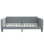 vidaXL Tagesbett Ausziehbar Hellgrau 100x200 cm Stoff vidaXL Tagesbett Ausziehbar Hellgrau 100x200 cm Stoff