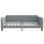vidaXL Tagesbett Ausziehbar Hellgrau 90x190 cm Stoff vidaXL Tagesbett Ausziehbar Hellgrau 90x190 cm Stoff