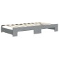 vidaXL Tagesbett Ausziehbar Hellgrau 90x190 cm Stoff vidaXL Tagesbett Ausziehbar Hellgrau 90x190 cm Stoff