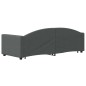 vidaXL Tagesbett Ausziehbar Dunkelgrau 80x200 cm Stoff vidaXL Tagesbett Ausziehbar Dunkelgrau 80x200 cm Stoff
