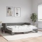 vidaXL Tagesbett Ausziehbar Dunkelgrau 80x200 cm Stoff vidaXL Tagesbett Ausziehbar Dunkelgrau 80x200 cm Stoff