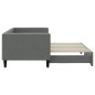 vidaXL Tagesbett Ausziehbar Dunkelgrau 80x200 cm Stoff vidaXL Tagesbett Ausziehbar Dunkelgrau 80x200 cm Stoff