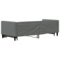 vidaXL Tagesbett Ausziehbar Dunkelgrau 80x200 cm Stoff vidaXL Tagesbett Ausziehbar Dunkelgrau 80x200 cm Stoff