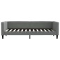 vidaXL Tagesbett Ausziehbar Dunkelgrau 80x200 cm Stoff vidaXL Tagesbett Ausziehbar Dunkelgrau 80x200 cm Stoff