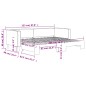 vidaXL Tagesbett Ausziehbar Dunkelgrau 80x200 cm Stoff vidaXL Tagesbett Ausziehbar Dunkelgrau 80x200 cm Stoff