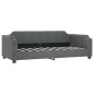vidaXL Tagesbett Ausziehbar Dunkelgrau 90x190 cm Stoff vidaXL Tagesbett Ausziehbar Dunkelgrau 90x190 cm Stoff