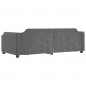 vidaXL Tagesbett Ausziehbar Dunkelgrau 90x190 cm Stoff vidaXL Tagesbett Ausziehbar Dunkelgrau 90x190 cm Stoff