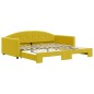 vidaXL Tagesbett Ausziehbar Gelb 100x200 cm Samt vidaXL Tagesbett Ausziehbar Gelb 100x200 cm Samt