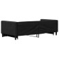 vidaXL Tagesbett Ausziehbar Schwarz 90x200 cm Stoff vidaXL Tagesbett Ausziehbar Schwarz 90x200 cm Stoff