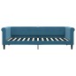 vidaXL Tagesbett Ausziehbar Blau 90x200 cm Samt vidaXL Tagesbett Ausziehbar Blau 90x200 cm Samt