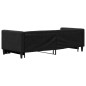 vidaXL Tagesbett Ausziehbar Schwarz 80x200 cm Stoff vidaXL Tagesbett Ausziehbar Schwarz 80x200 cm Stoff
