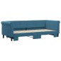 vidaXL Tagesbett Ausziehbar Blau 80x200 cm Samt vidaXL Tagesbett Ausziehbar Blau 80x200 cm Samt