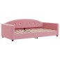 vidaXL Tagesbett Ausziehbar Rosa 100x200 cm Samt vidaXL Tagesbett Ausziehbar Rosa 100x200 cm Samt