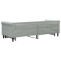 vidaXL Tagesbett Ausziehbar Hellgrau 80x200 cm Samt vidaXL Tagesbett Ausziehbar Hellgrau 80x200 cm Samt