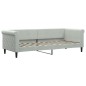 vidaXL Tagesbett Ausziehbar Hellgrau 80x200 cm Samt vidaXL Tagesbett Ausziehbar Hellgrau 80x200 cm Samt