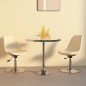 Esszimmerstühle 2 Stk. Drehbar Creme Stoff Esszimmerstühle 2 Stk. Drehbar Creme Stoff