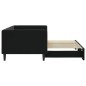 vidaXL Tagesbett Ausziehbar Schwarz 90x190 cm Samt vidaXL Tagesbett Ausziehbar Schwarz 90x190 cm Samt