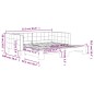vidaXL Tagesbett Ausziehbar Schwarz 90x190 cm Samt vidaXL Tagesbett Ausziehbar Schwarz 90x190 cm Samt