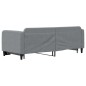 vidaXL Tagesbett Ausziehbar Hellgrau 80x200 cm Stoff